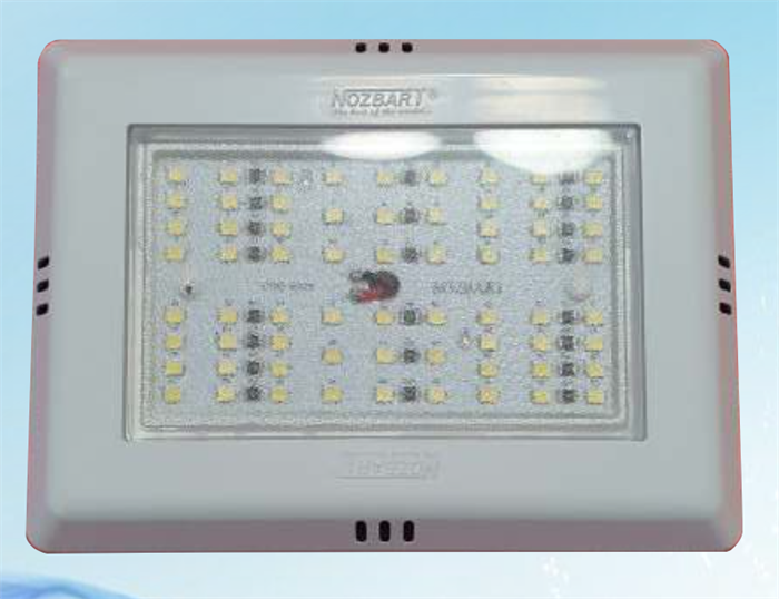 Nozbart Светильник накл MINI прямоуг ABS-пласт(12В, 18Вт, 66LED, 1980лм, хол.бел, 6500К) MALOR-101 74430