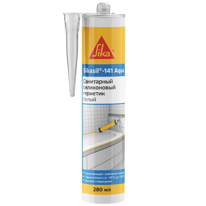 Sikasil-141 Aqua прозрачный (силиконовый герметик) 280 мл 80942