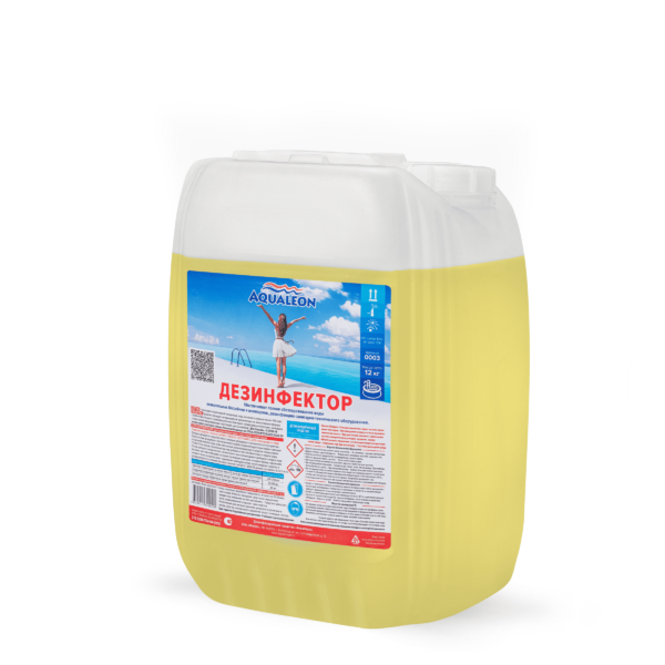 Aqualeon Дезинфектор жидкий 12 кг уп40 0003 00004
