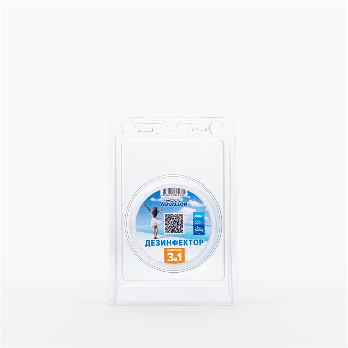 Aqualeon Дезинфектор МСХ КД (в таблетках 200 г) 0,2 кг Сундучок уп12 0067 00029