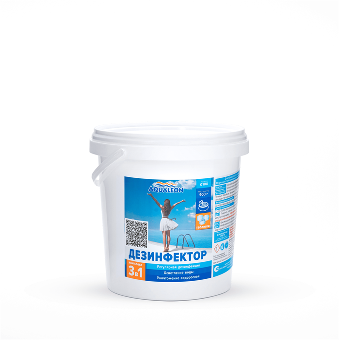 Aqualeon Дезинфектор МСХ КД (в таблетках 20 г) 0,9 кг уп6 0100 81981